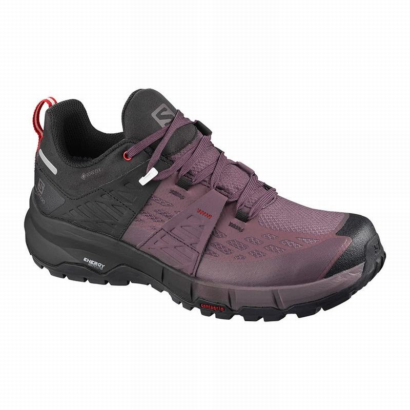 Zapatillas Trekking Salomon Mujer Negras / Rojas - Salomon Argentina ODYSSEY GTX W ,329857-NEO